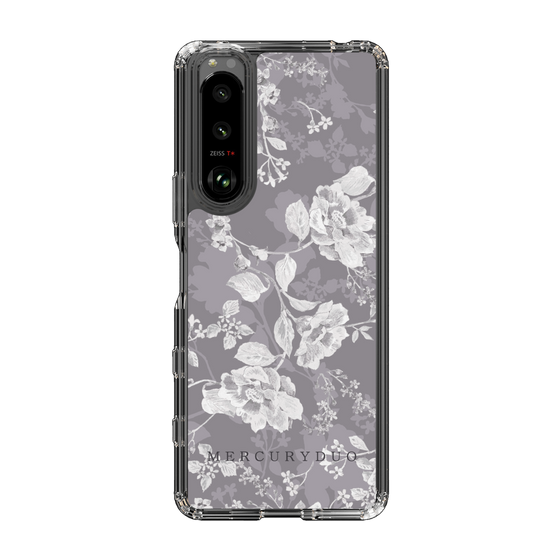 Slim Protection Case［ MERCURYDUO - NuanceFlower -Grey ］