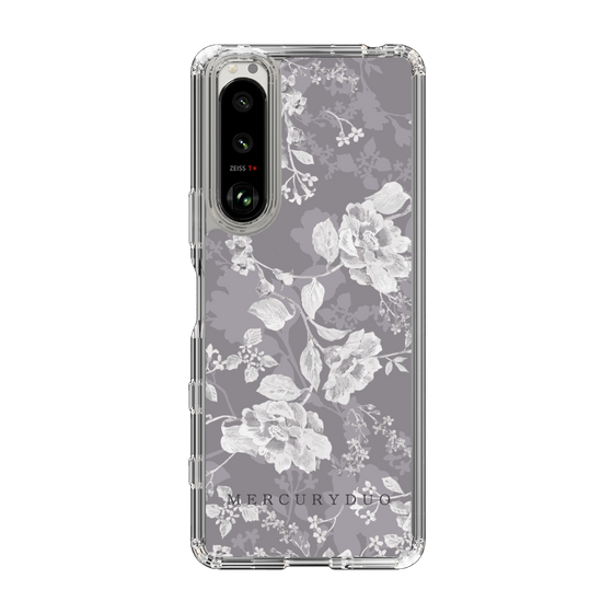 Slim Protection Case［ MERCURYDUO - NuanceFlower -Grey ］