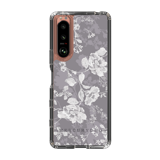 Slim Protection Case［ MERCURYDUO - NuanceFlower -Grey ］