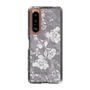 Slim Protection Case［ MERCURYDUO - NuanceFlower -Grey ］