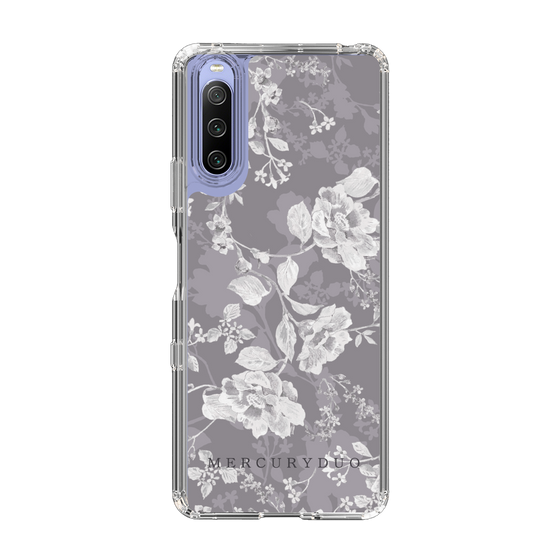 Slim Protection Case［ MERCURYDUO - NuanceFlower -Grey ］