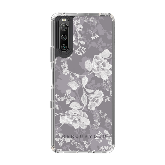 Slim Protection Case［ MERCURYDUO - NuanceFlower -Grey ］