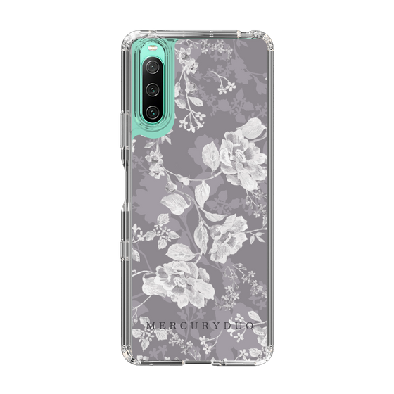 Slim Protection Case［ MERCURYDUO - NuanceFlower -Grey ］