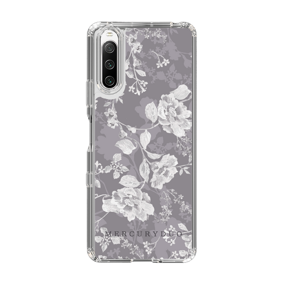 Slim Protection Case［ MERCURYDUO - NuanceFlower -Grey ］