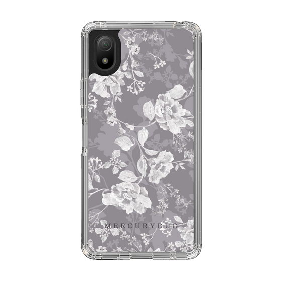 Slim Protection Case［ MERCURYDUO - NuanceFlower -Grey ］