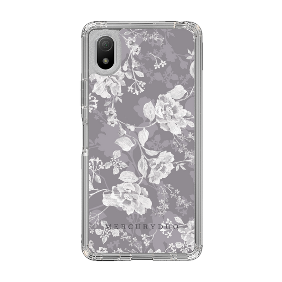 Slim Protection Case［ MERCURYDUO - NuanceFlower -Grey ］