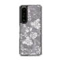 Slim Protection Case［ MERCURYDUO - NuanceFlower -Grey ］
