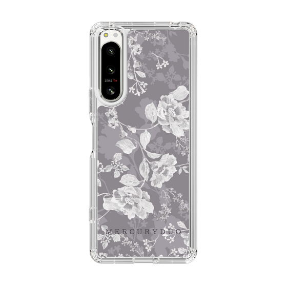 Slim Protection Case［ MERCURYDUO - NuanceFlower -Grey ］