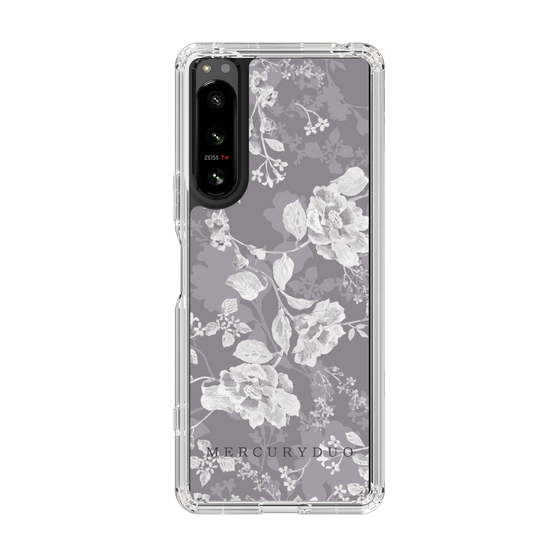 Slim Protection Case［ MERCURYDUO - NuanceFlower -Grey ］