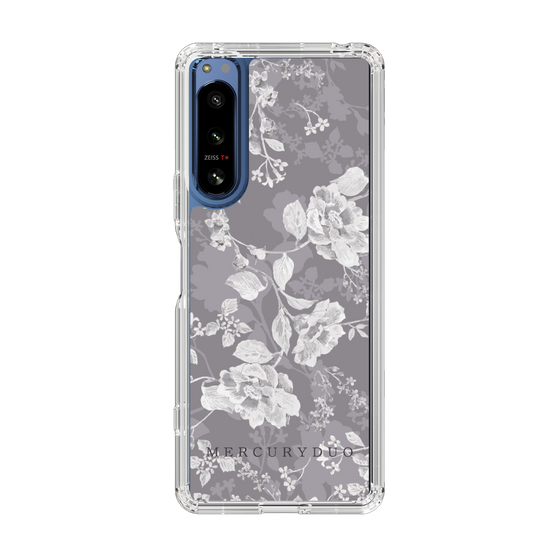 Slim Protection Case［ MERCURYDUO - NuanceFlower -Grey ］