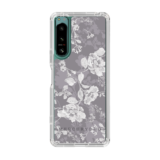 Slim Protection Case［ MERCURYDUO - NuanceFlower -Grey ］