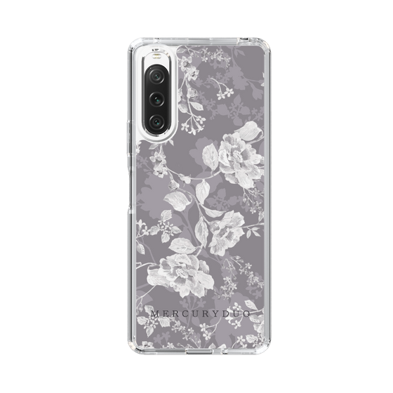 Slim Protection Case［ MERCURYDUO - NuanceFlower -Grey ］