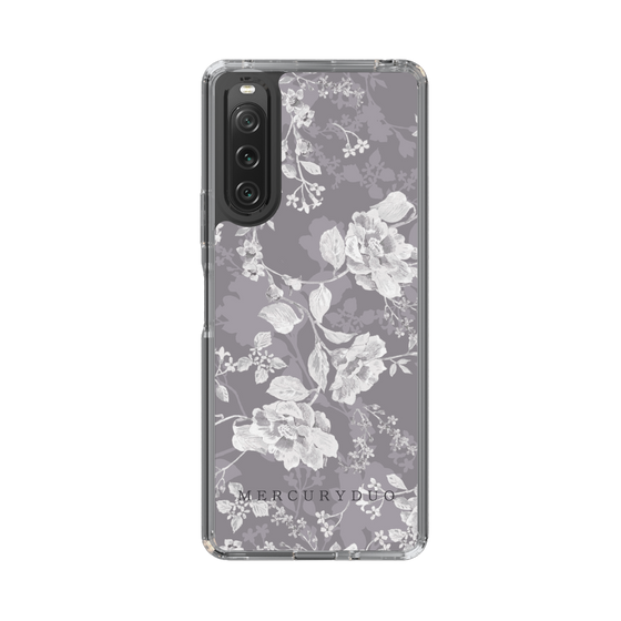 Slim Protection Case［ MERCURYDUO - NuanceFlower -Grey ］