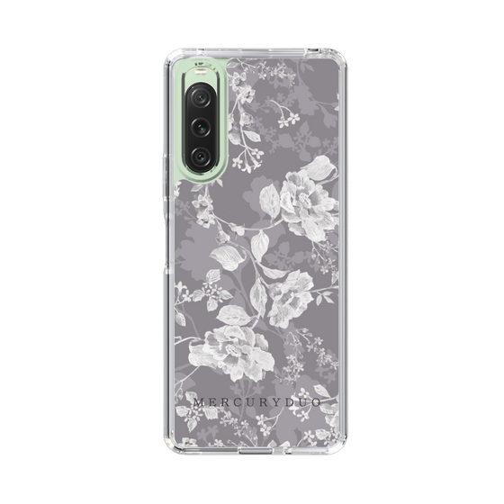 Slim Protection Case［ MERCURYDUO - NuanceFlower -Grey ］