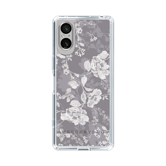 Slim Protection Case［ MERCURYDUO - NuanceFlower -Grey ］
