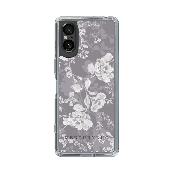 Slim Protection Case［ MERCURYDUO - NuanceFlower -Grey ］
