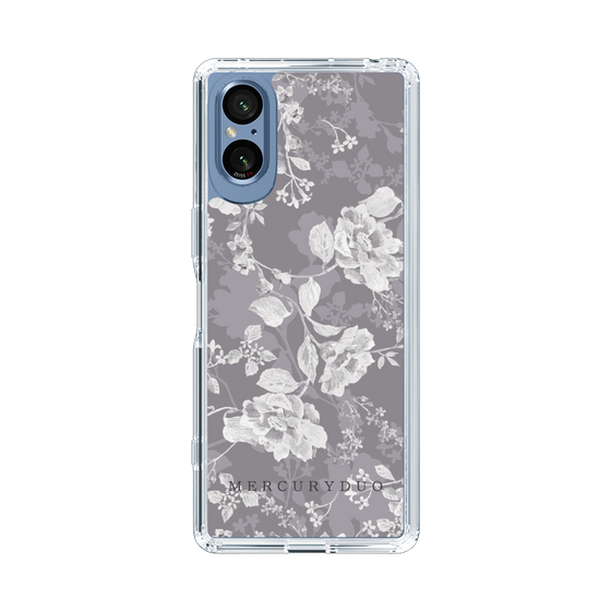 Slim Protection Case［ MERCURYDUO - NuanceFlower -Grey ］