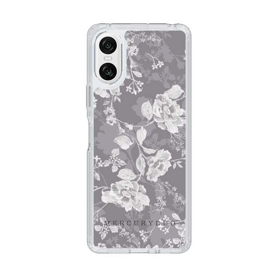 Slim Protection Case［ MERCURYDUO - NuanceFlower -Grey ］