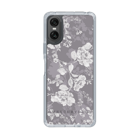 Slim Protection Case［ MERCURYDUO - NuanceFlower -Grey ］