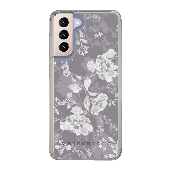 Slim Protection Case［ MERCURYDUO - NuanceFlower -Grey ］