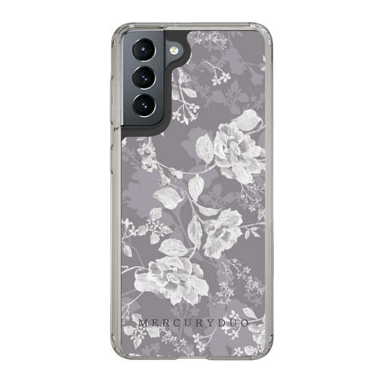 Slim Protection Case［ MERCURYDUO - NuanceFlower -Grey ］