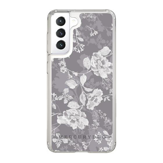 Slim Protection Case［ MERCURYDUO - NuanceFlower -Grey ］