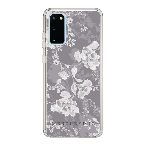 Slim Protection Case［ MERCURYDUO - NuanceFlower -Grey ］