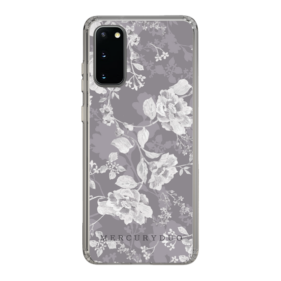 Slim Protection Case［ MERCURYDUO - NuanceFlower -Grey ］