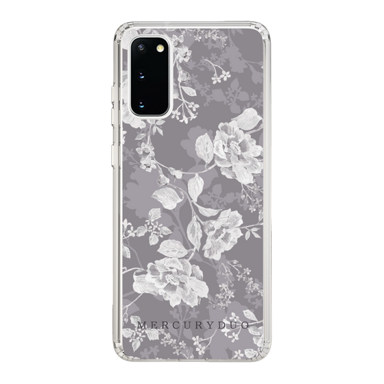 Slim Protection Case［ MERCURYDUO - NuanceFlower -Grey ］
