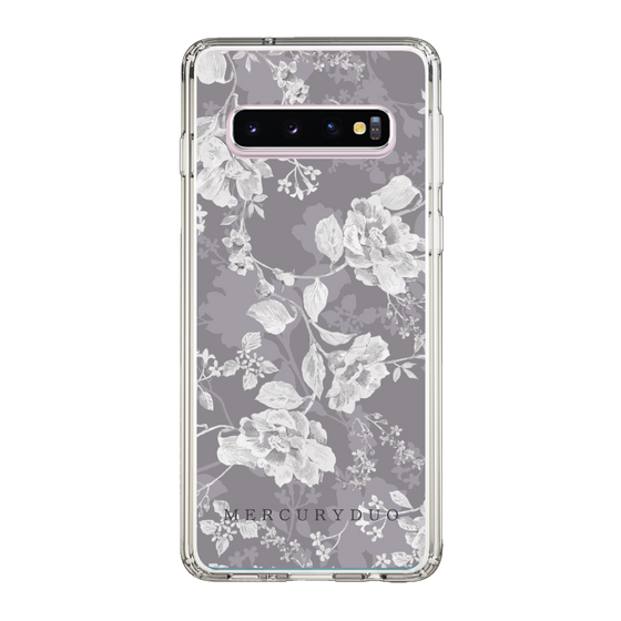 Slim Protection Case［ MERCURYDUO - NuanceFlower -Grey ］