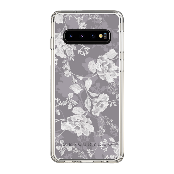 Slim Protection Case［ MERCURYDUO - NuanceFlower -Grey ］