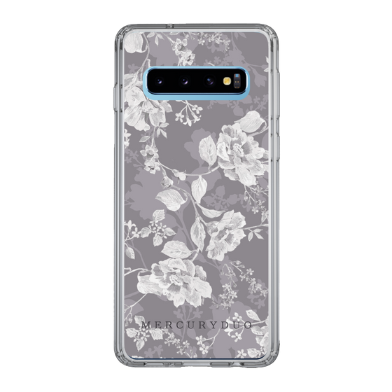 Slim Protection Case［ MERCURYDUO - NuanceFlower -Grey ］