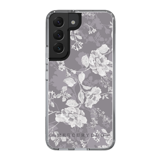 Slim Protection Case［ MERCURYDUO - NuanceFlower -Grey ］