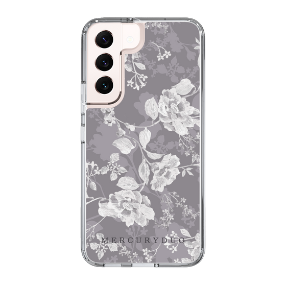 Slim Protection Case［ MERCURYDUO - NuanceFlower -Grey ］