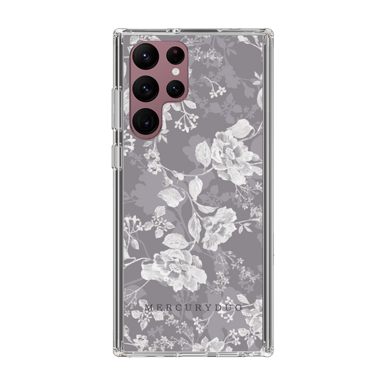 Slim Protection Case［ MERCURYDUO - NuanceFlower -Grey ］