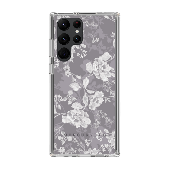 Slim Protection Case［ MERCURYDUO - NuanceFlower -Grey ］