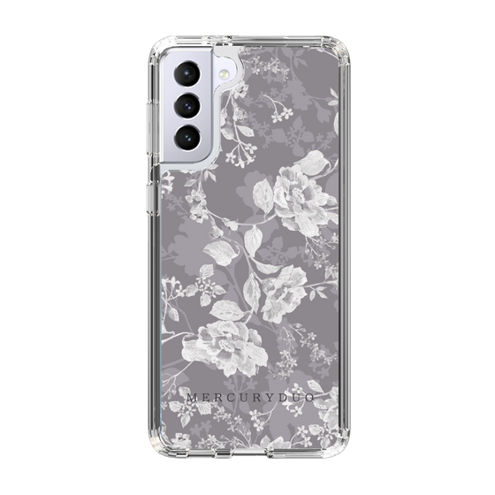 Slim Protection Case［ MERCURYDUO - NuanceFlower -Grey ］