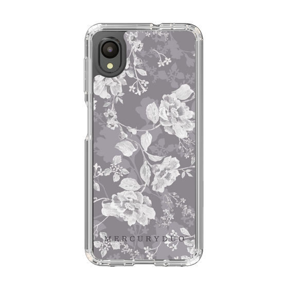 Slim Protection Case［ MERCURYDUO - NuanceFlower -Grey ］