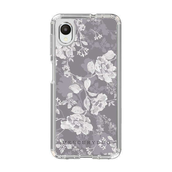 Slim Protection Case［ MERCURYDUO - NuanceFlower -Grey ］
