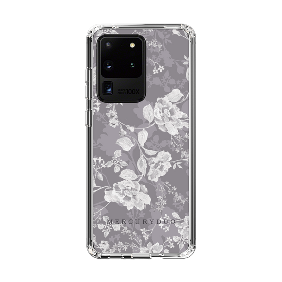 Slim Protection Case［ MERCURYDUO - NuanceFlower -Grey ］