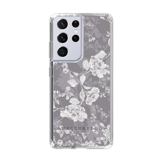 Slim Protection Case［ MERCURYDUO - NuanceFlower -Grey ］