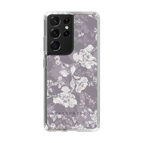 Slim Protection Case［ MERCURYDUO - NuanceFlower -Grey ］