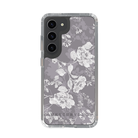 Slim Protection Case［ MERCURYDUO - NuanceFlower -Grey ］