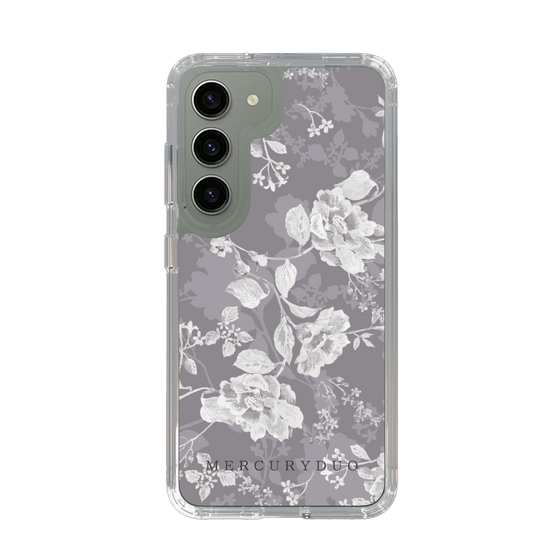 Slim Protection Case［ MERCURYDUO - NuanceFlower -Grey ］