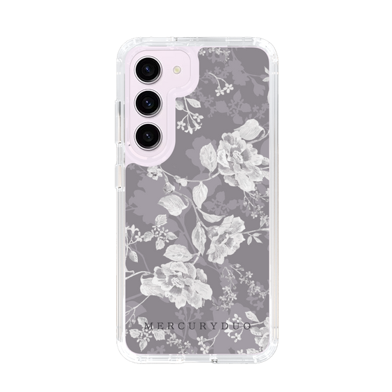Slim Protection Case［ MERCURYDUO - NuanceFlower -Grey ］