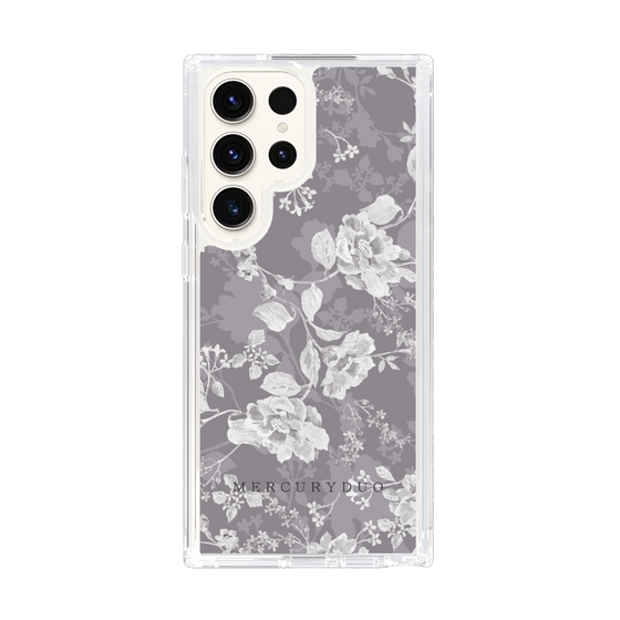 Slim Protection Case［ MERCURYDUO - NuanceFlower -Grey ］