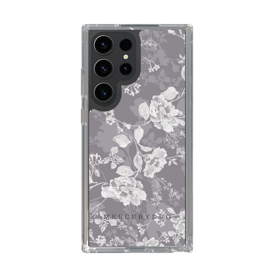Slim Protection Case［ MERCURYDUO - NuanceFlower -Grey ］