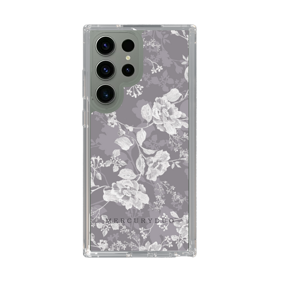 Slim Protection Case［ MERCURYDUO - NuanceFlower -Grey ］