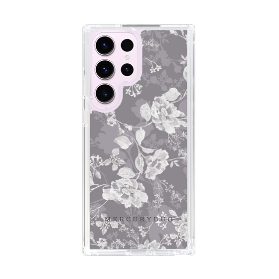Slim Protection Case［ MERCURYDUO - NuanceFlower -Grey ］