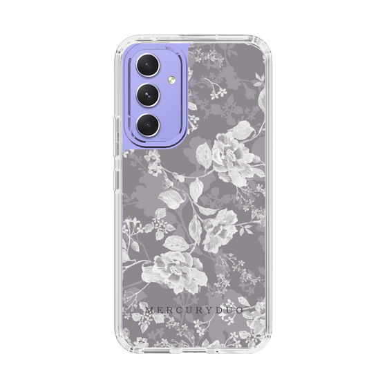Slim Protection Case［ MERCURYDUO - NuanceFlower -Grey ］